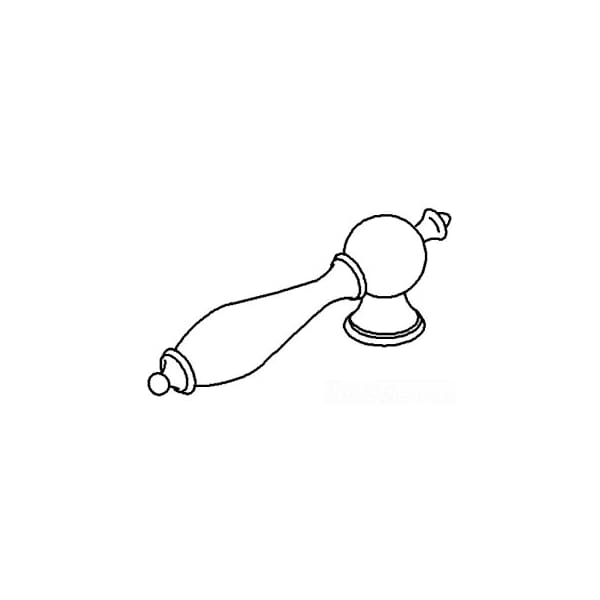 Lever Handle Assy W/ White Insert
